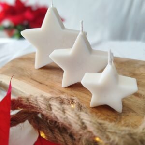 Coffret Étoiles de Noël | Bougies décoratives artisanales